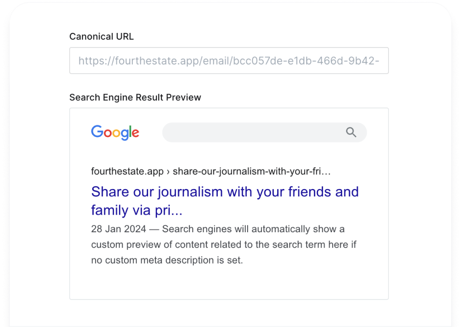 State of the art SEO optimization, structured data, instantly